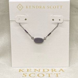 NWT Kendra Scott Fern Necklace in Gunmetal